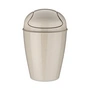 Koziol - DEL Swing top bin S, recycled desert sand