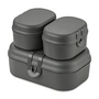 Koziol - Pascal Ready Mini Lunchbox Set, nature ash grey