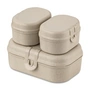 Koziol - Pascal Ready Mini Lunchbox Set, nature desert sand