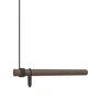 Lind DNA - Wall Swing Wall coat rack 50 cm, smoked oak / leather black