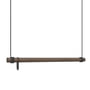 LindDNA - Swing Hanging wardrobe M (80 cm), smoked oak / leather black