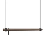 Lind DNA - Swing Hanging wardrobe M (80 cm), smoked oak / leather black