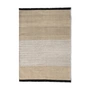 nanimarquina - Tres outdoor rug Stripes, 200 x 300 cm, natural / black