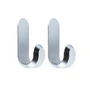 Normann Copenhagen - Curve Wall hook mini, silver (set of 2)