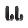 Normann Copenhagen - Curve Wall hook Mini, matt brown (set of 2)
