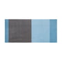 tica copenhagen - Stripes Horizontal Runner, 90 x 200 cm, light / dusty blue / steelgrey