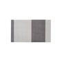 tica copenhagen - Stripes Horizontal Runner, 67 x 120 cm, light gray / steel gray