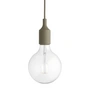 Muuto - Socket E27 LED pendant light, olive green