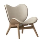 Umage - A Conversation Piece Armchair, dark oak / white sands