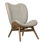 Umage - A Conversation Piece Tall armchair, dark oak / white sands