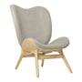 Umage - A Conversation Piece Tall armchair, natural oak / white sands