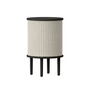 Umage - Audacious Side table with USB connection, Ø 38 x H 5 9. 3 cm, oak black / white sands