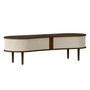 Umage - Audacious TV bench, dark oak / white sands