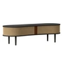 Umage - Audacious TV bench, oak black / sugar brown
