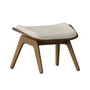Umage - The Reader Ottoman, dark oak / white sands