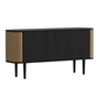 Umage - Treasures Sideboard with 3 doors, oak black / sugar brown