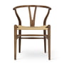Carl Hansen - CH24 Wishbone Chair , oak with smoke stain / natural wickerwork