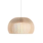 Secto - Atto 5000 led pendant luminaire, ø 34 x h 21 cm, birch