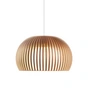 Secto - Atto 5000 led pendant luminaire, ø 34 x h 21 cm, walnut