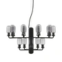 Normann Copenhagen - Amp Chandelier small, smoke / black