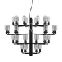 Normann copenhagen - Amp chandelier large, smoke / black