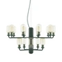 Normann copenhagen - Amp chandelier small, gold / green