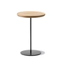 Fredericia - Pal Side table Ø 37,5 cm H 52 cm, oak light oiled / black