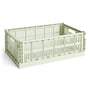 Hay - Colour Crate Basket L, 53 x 34.5 cm, mint, recycled