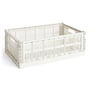 Hay - Colour Crate Basket L, 53 x 34.5 cm, off white, recycled