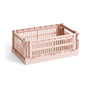 Hay - Colour Crate Basket S, 26.5 x 17 cm, blush, recycled