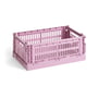 Hay - Colour Crate Basket S, 26.5 x 17 cm, dusty rose, recycled