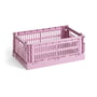 HAY - Colour Crate Basket S, 26.5 x 17 cm, dusty rose, recycled
