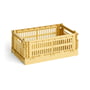 Hay - Colour Crate Basket S, 26.5 x 17 cm, golden yellow, recycled
