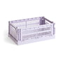 HAY - Colour Crate Basket S, 26.5 x 17 cm, lavender, recycled