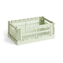 HAY - Colour Crate Basket S, 26.5 x 17 cm, mint, recycled