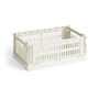 Hay - Colour Crate Basket S, 26.5 x 17 cm, off white, recycled