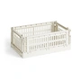 HAY - Colour Crate Basket S, 26.5 x 17 cm, off white, recycled