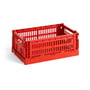 Hay - Colour Crate Basket S, 26.5 x 17 cm, red, recycled