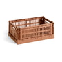 Hay - Colour Crate Basket S, 26.5 x 17 cm, terracotta, recycled