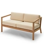 Fritz Hansen - Skagerak Virkelyst Sofa 2-seater, teak / golden yellow (Limited Edition)