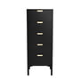 Hartô - Marius chest of drawers, oak black lacquered