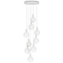 Tala - Chalk Nine pendant light set, including 9 x Sphere V LED bulb E27, white