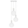 Tala - Chalk, Triple Pendant light set, including 3 x Sphere V LED bulb E27, white