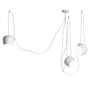 Flos - AIM LED -pendant light set (3 pendants + multiple rosette), white