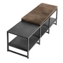 Muubs - Bronx Bench L, 135 x 45 cm, iron, black