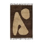 ferm Living - Abstract Carpet, 120 x 180 cm, brown / off-white