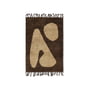 ferm Living - Abstract Carpet, 80 x 120 cm, brown / off-white