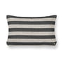ferm Living - Clean cushion Louisiana, 40 x 60 cm, sand / black