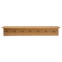 Ferm Living - Place Wall shelf with 7 hooks, L 105 cm, oak