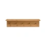 Ferm Living - Place Wall shelf with 5 hooks, L 75 cm, oak